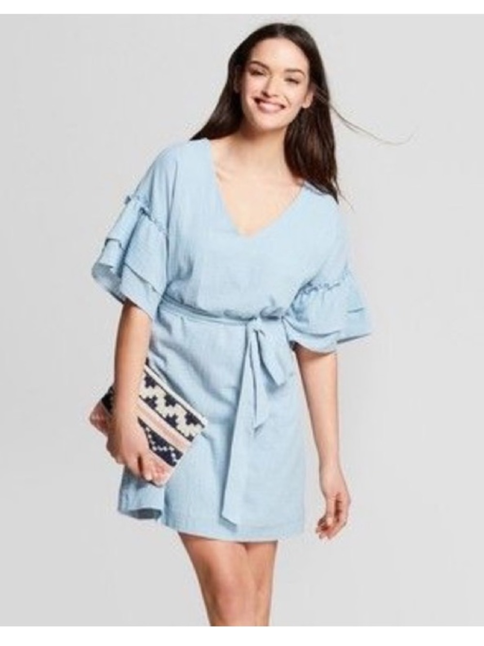 UNIVERSAL THREAD Cotton Ruffle Short Sleeve Dress